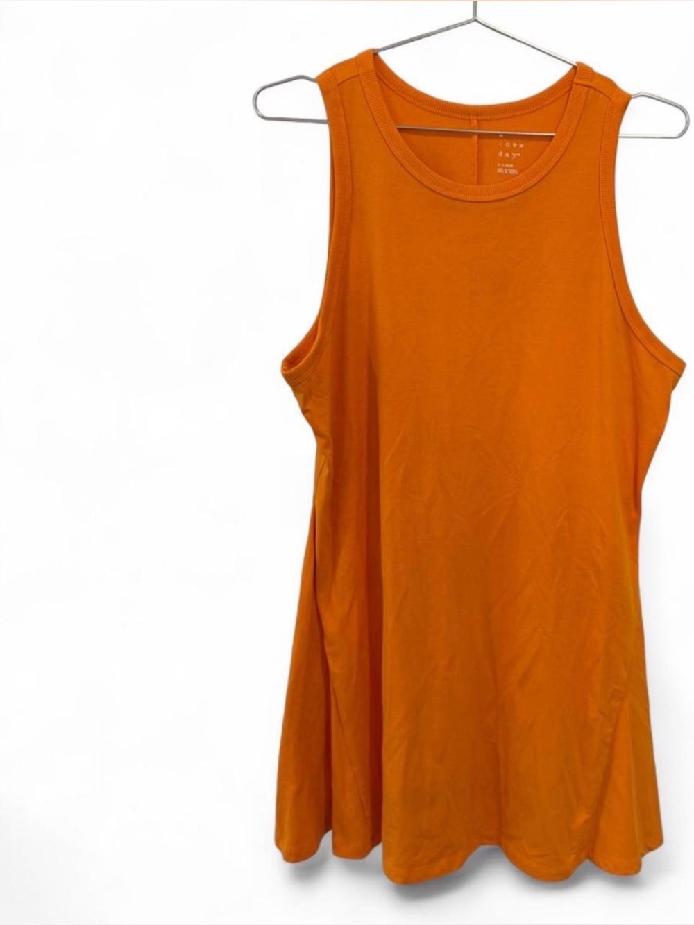 Neon Orange Sleeveless Dress